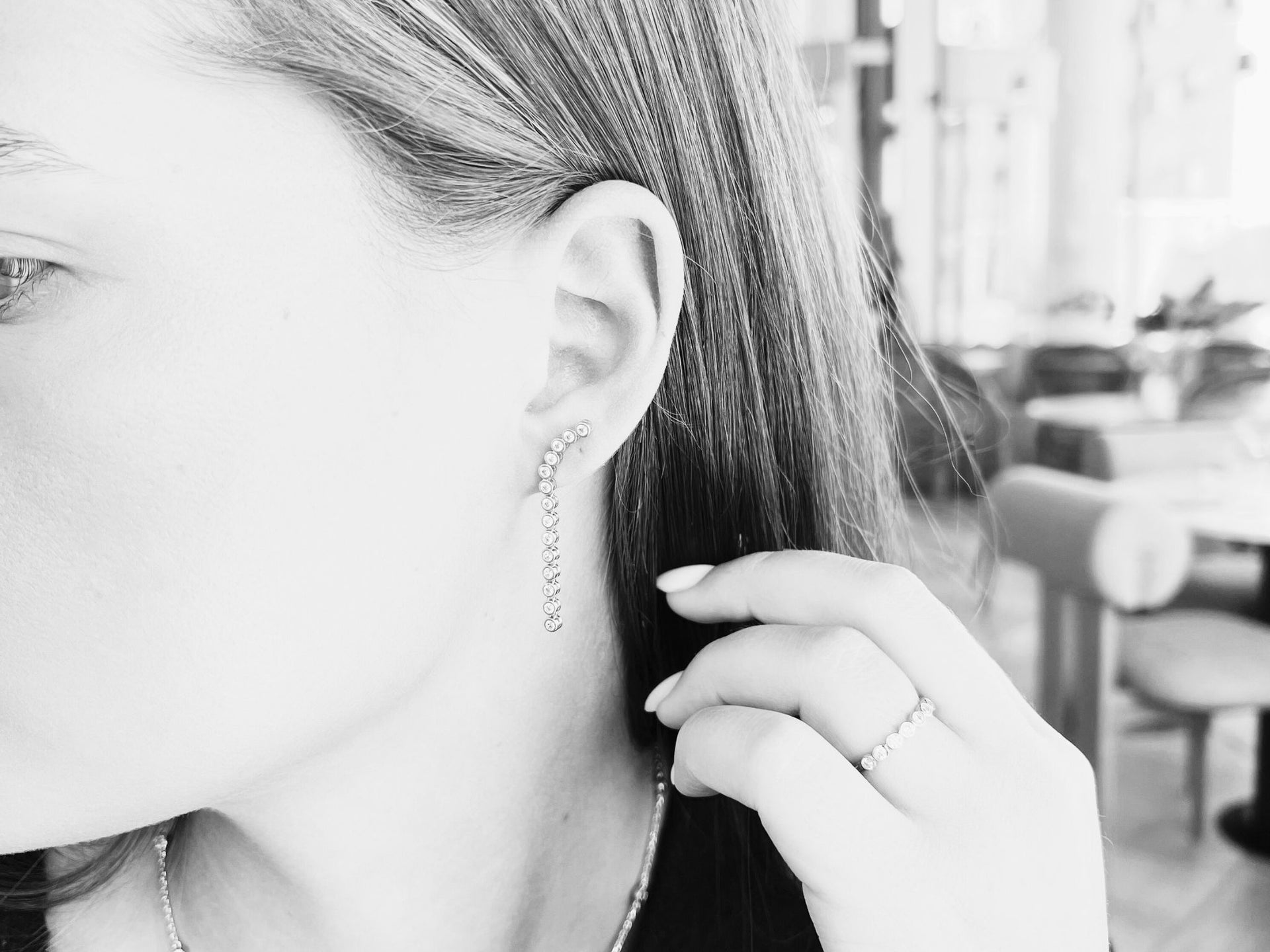 Sofie - Drop Earrings Silver
