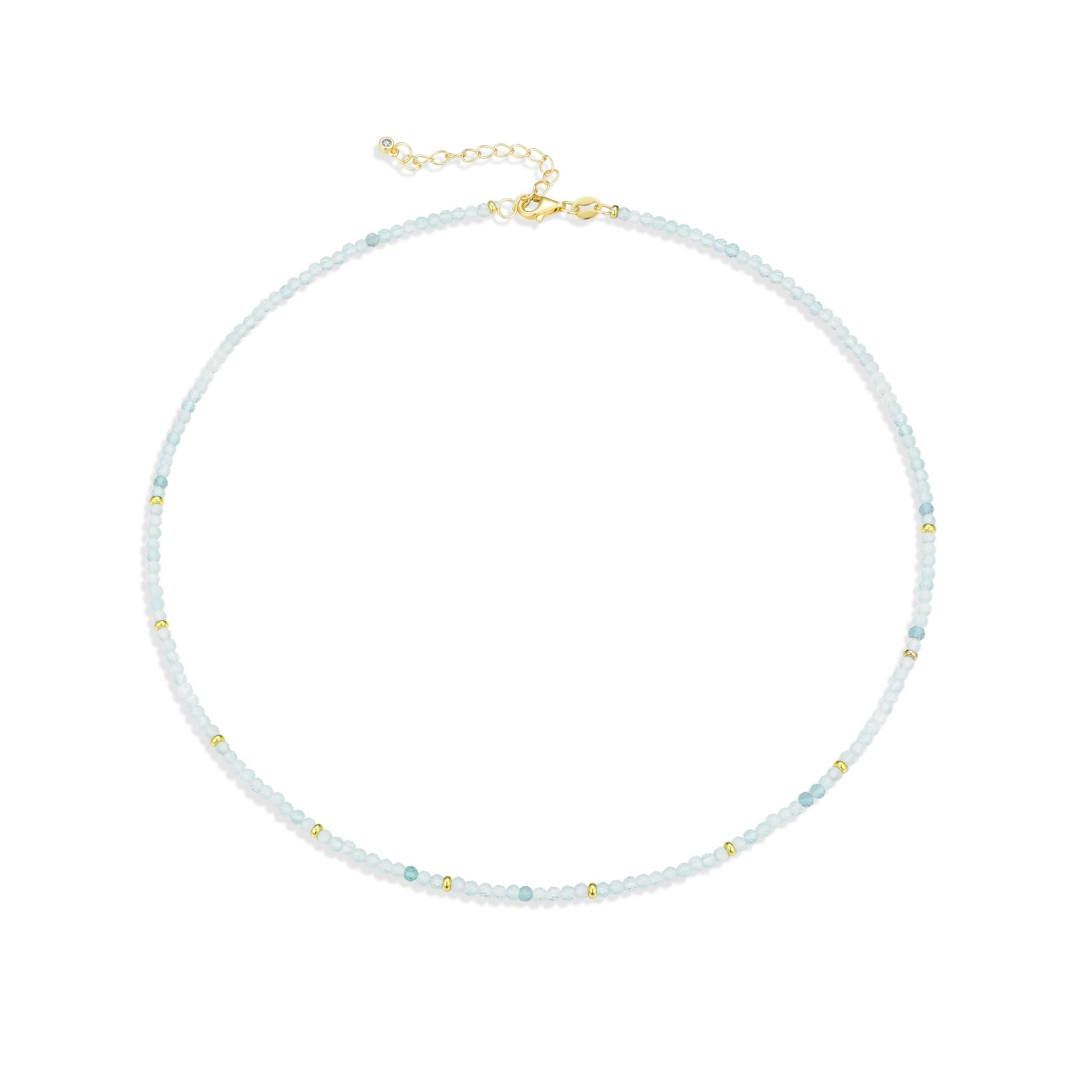 Nila Noor Amara Necklace Necklaces Aquamarine