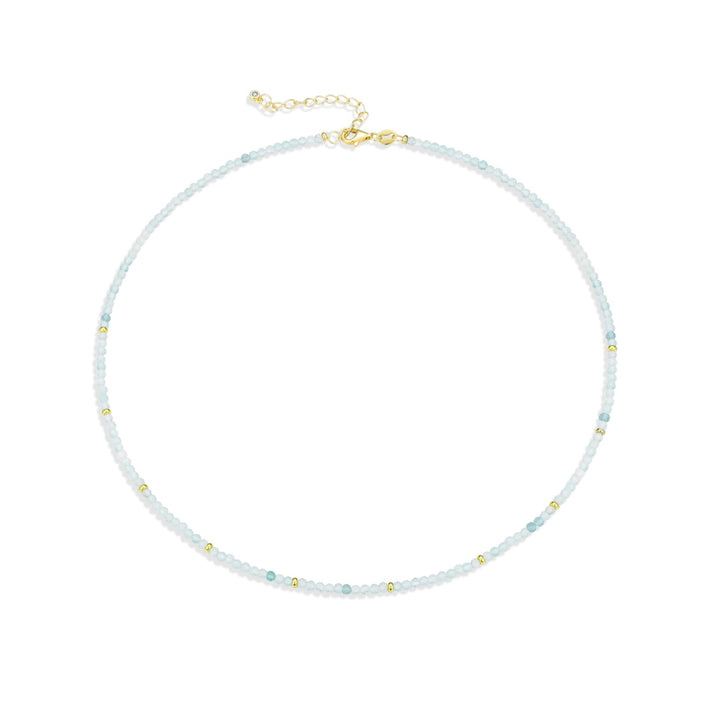 Nila Noor Amara Necklace Necklaces Aquamarine
