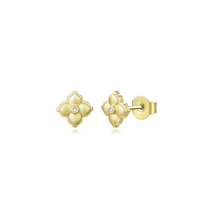 Nila Noor Avena Flower Stud Earrings Earrings