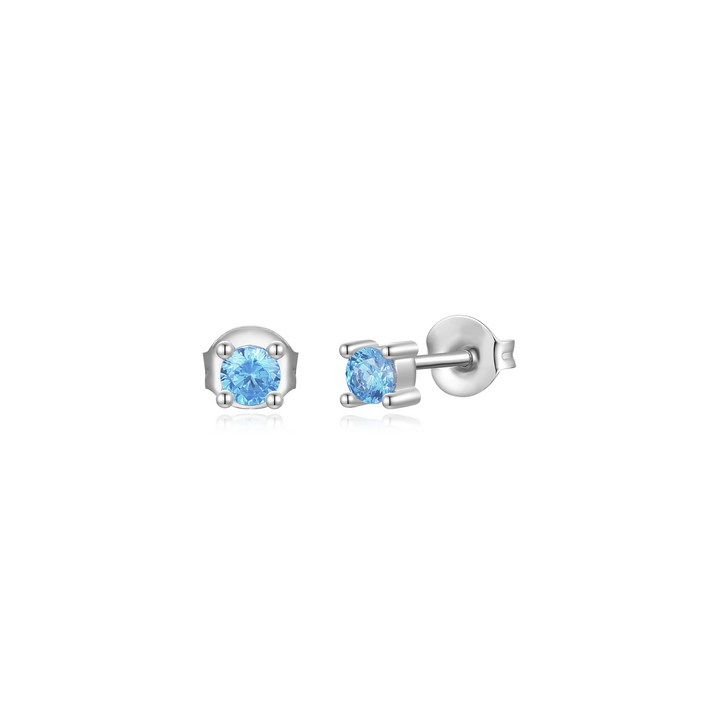 Nila Noor Elle Aquamarine Stud Earrings Earrings