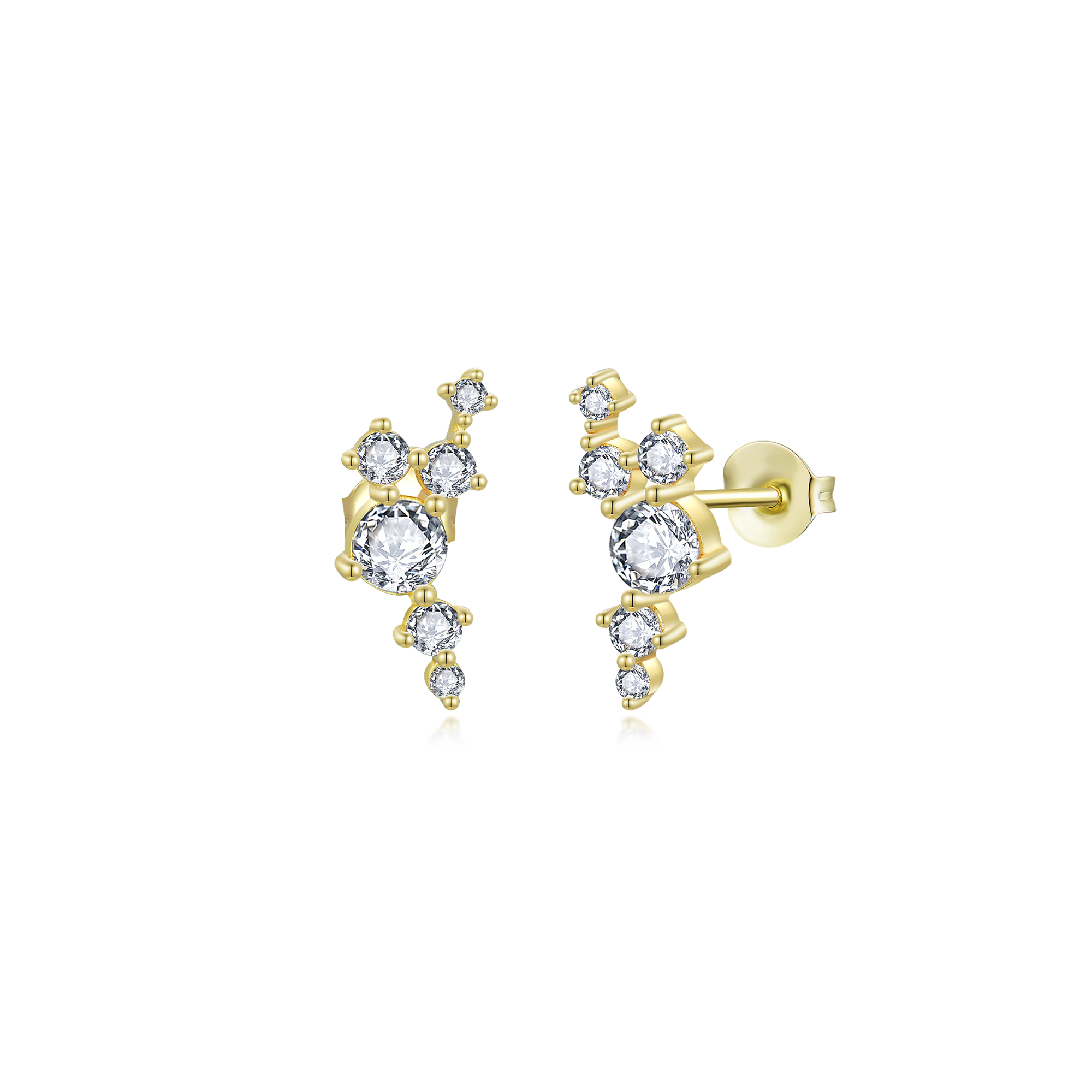 Nila Noor Elle Multi Stud Earrings Earrings