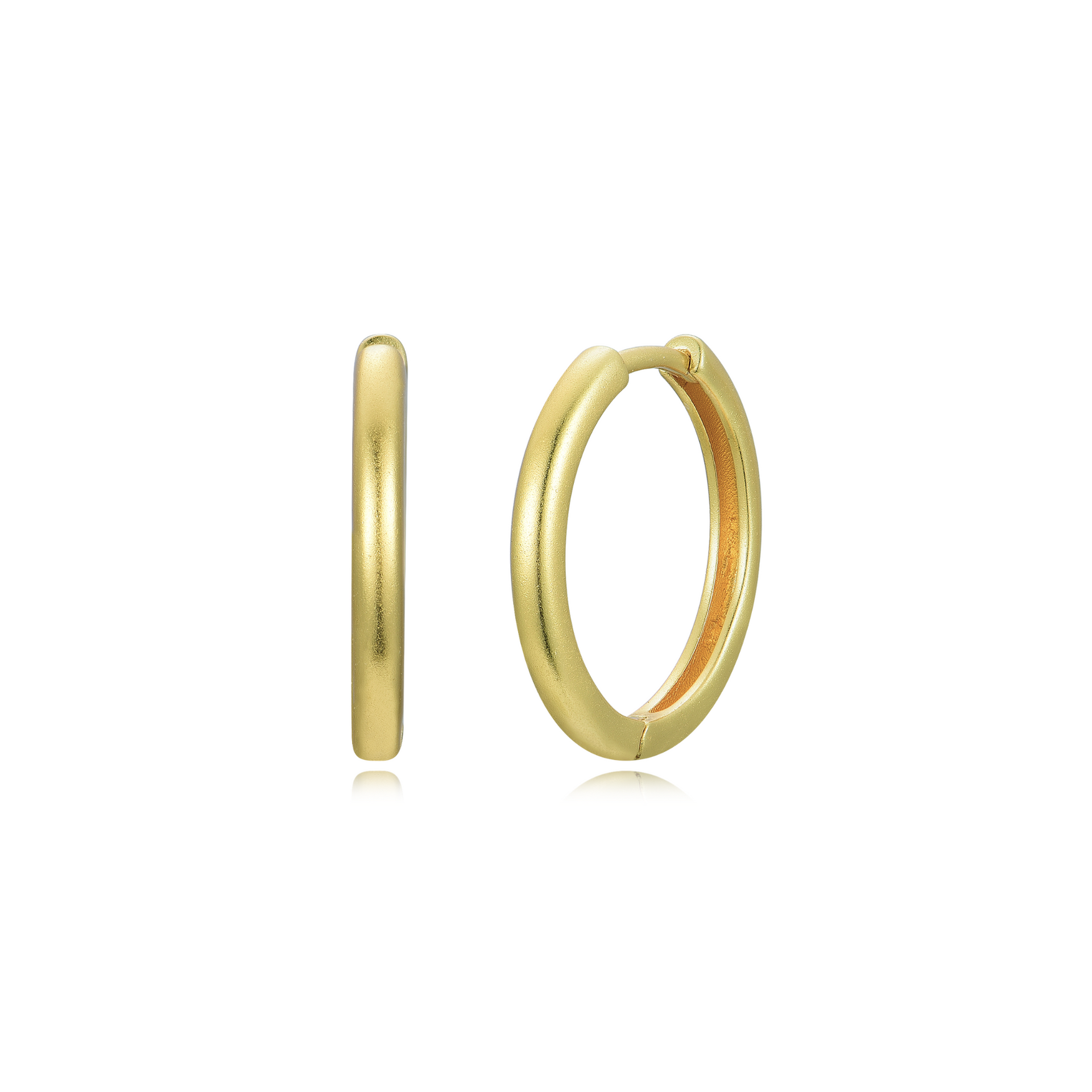 Lou - Hoops L Earrings Gold