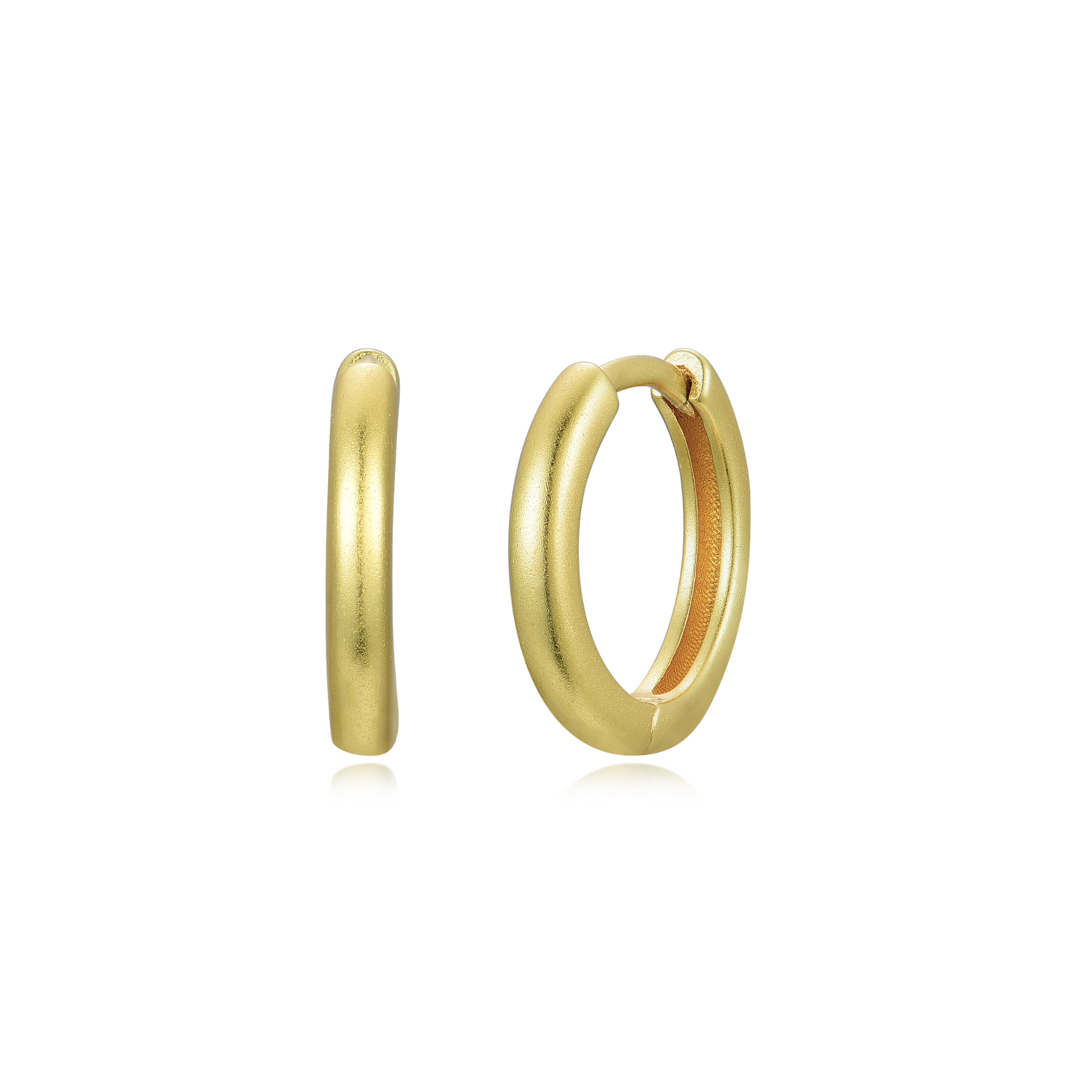 Lou - Hoops M Earrings Gold