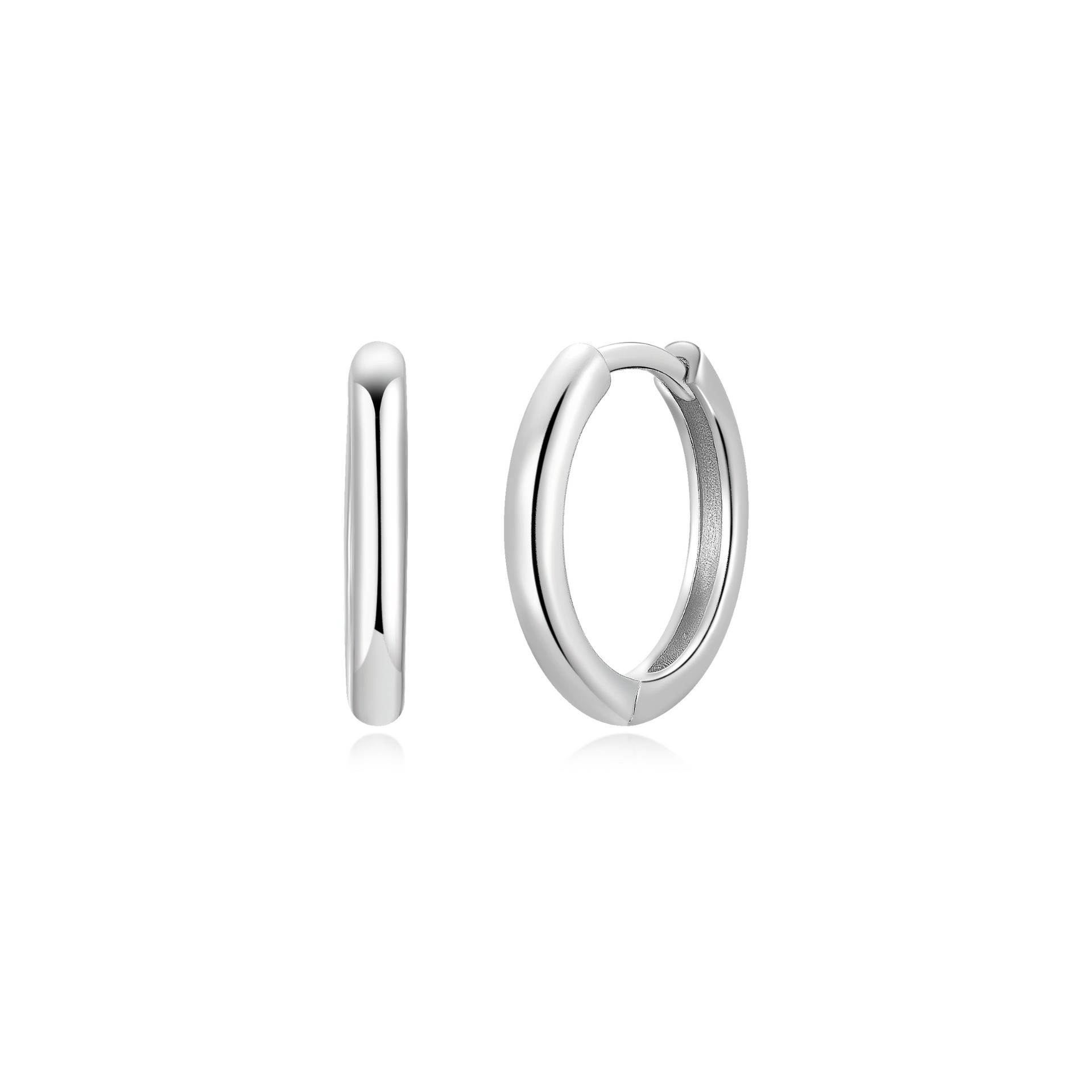 Lou - Hoops M Earrings Silver