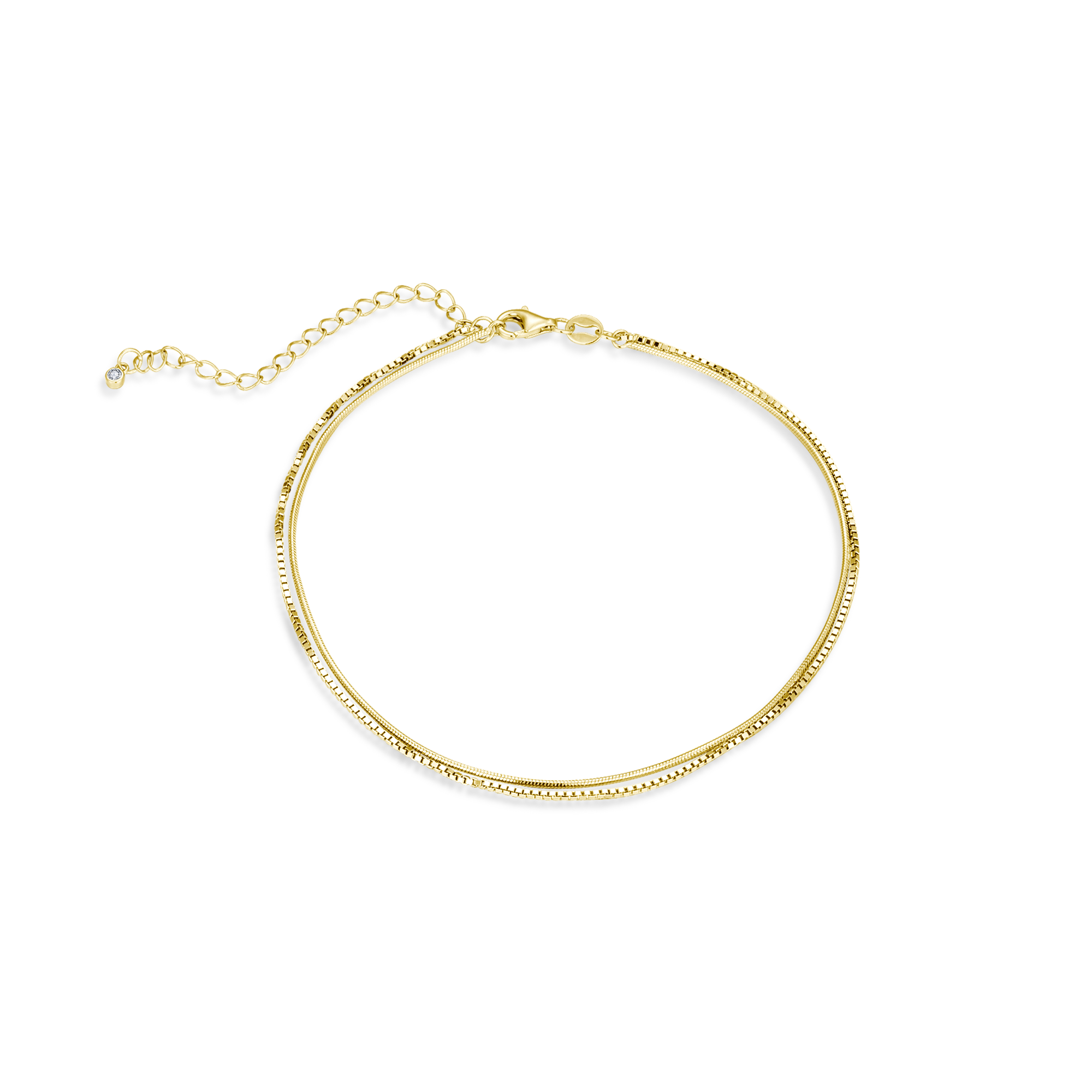 Nila Noor Nova Double Mix Anklet Anklets