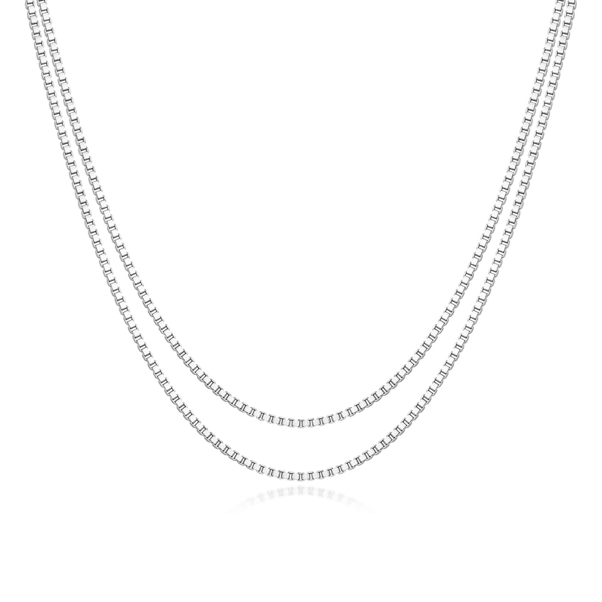 Nova - Double Necklace Silver