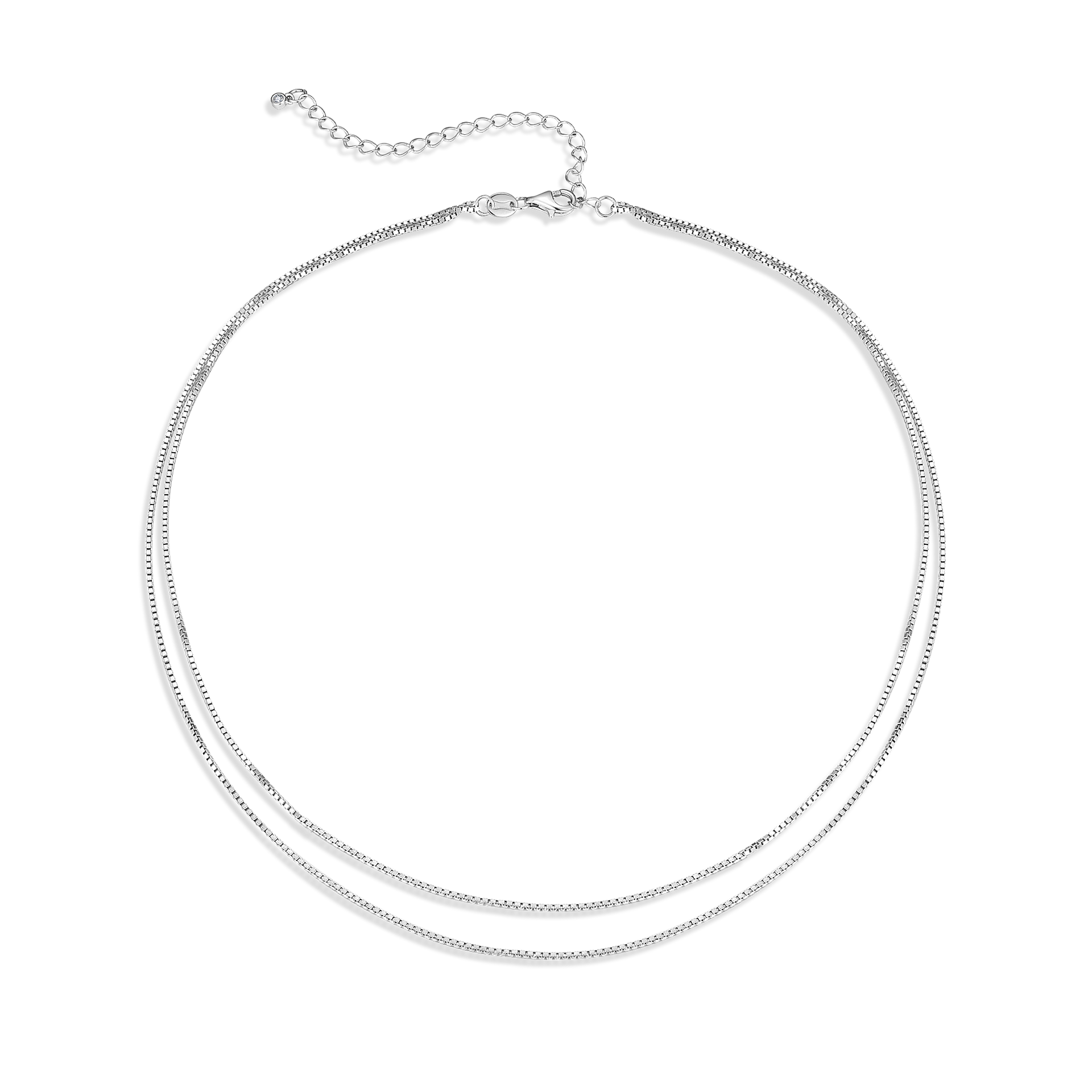 Nova - Double Necklace Silver