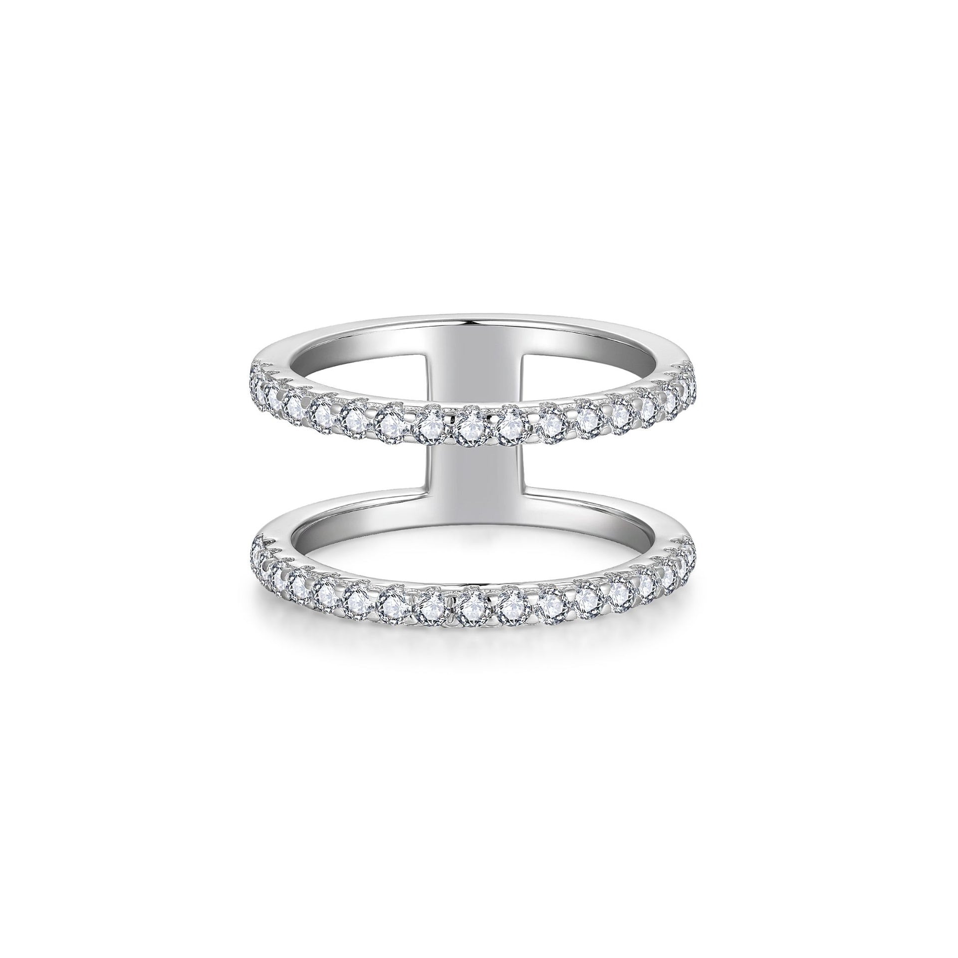 Nila Noor Ophelia Double Ring Rings