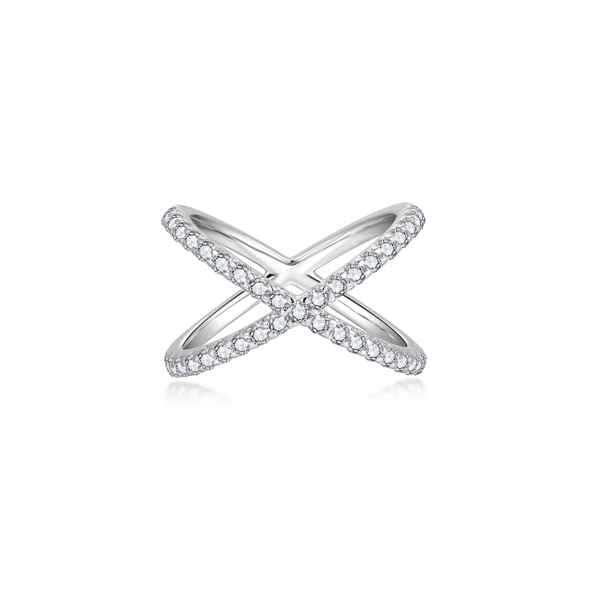Ophelia - Cross Ring Silver