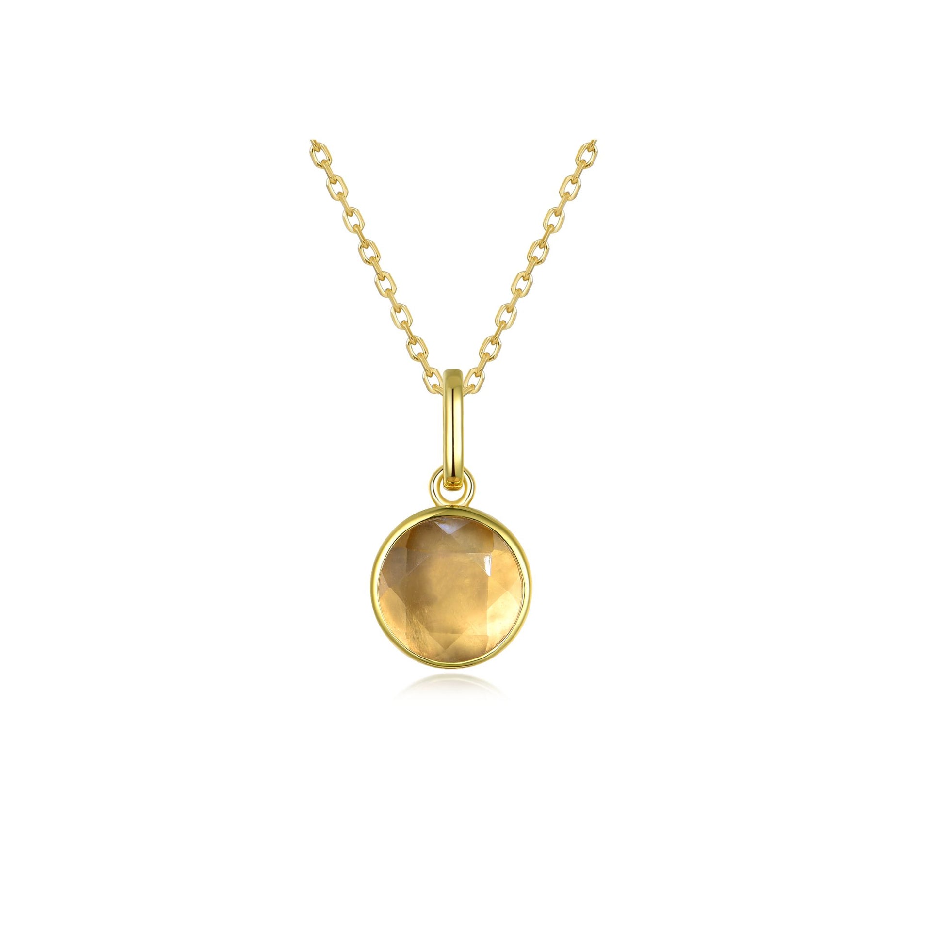 Nila Noor Selene Bezel Charm Pendants Moonstone
