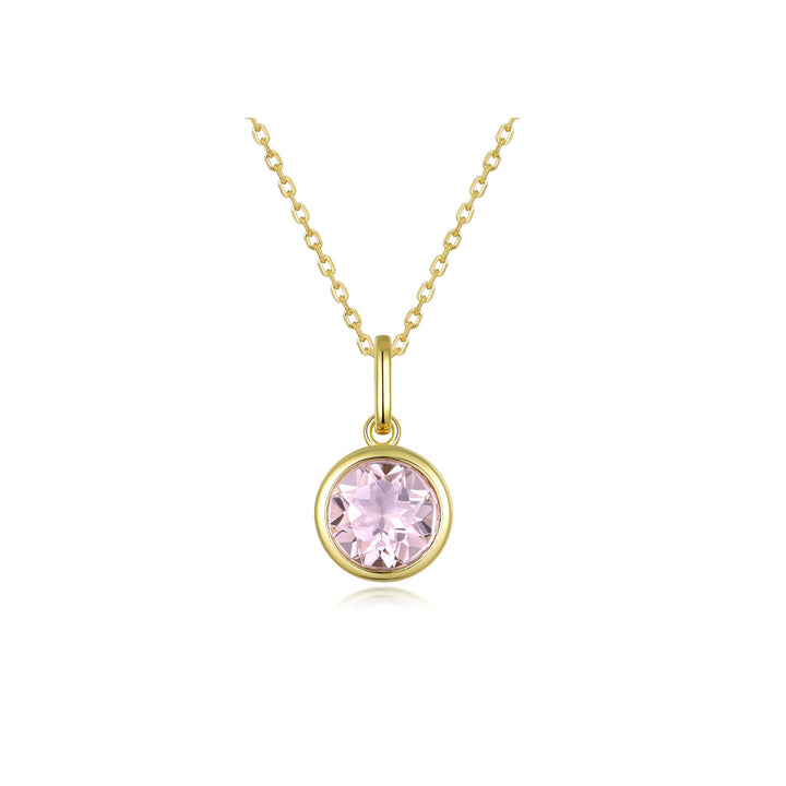 Nila Noor Selene Bezel Charm Pendants Morganite