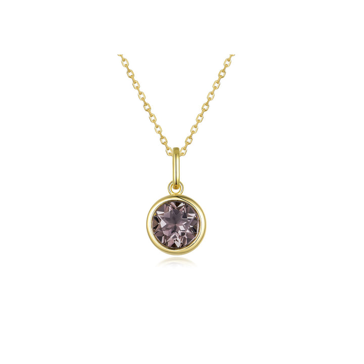 Nila Noor Selene Bezel Charm Pendants Smokey Quartz