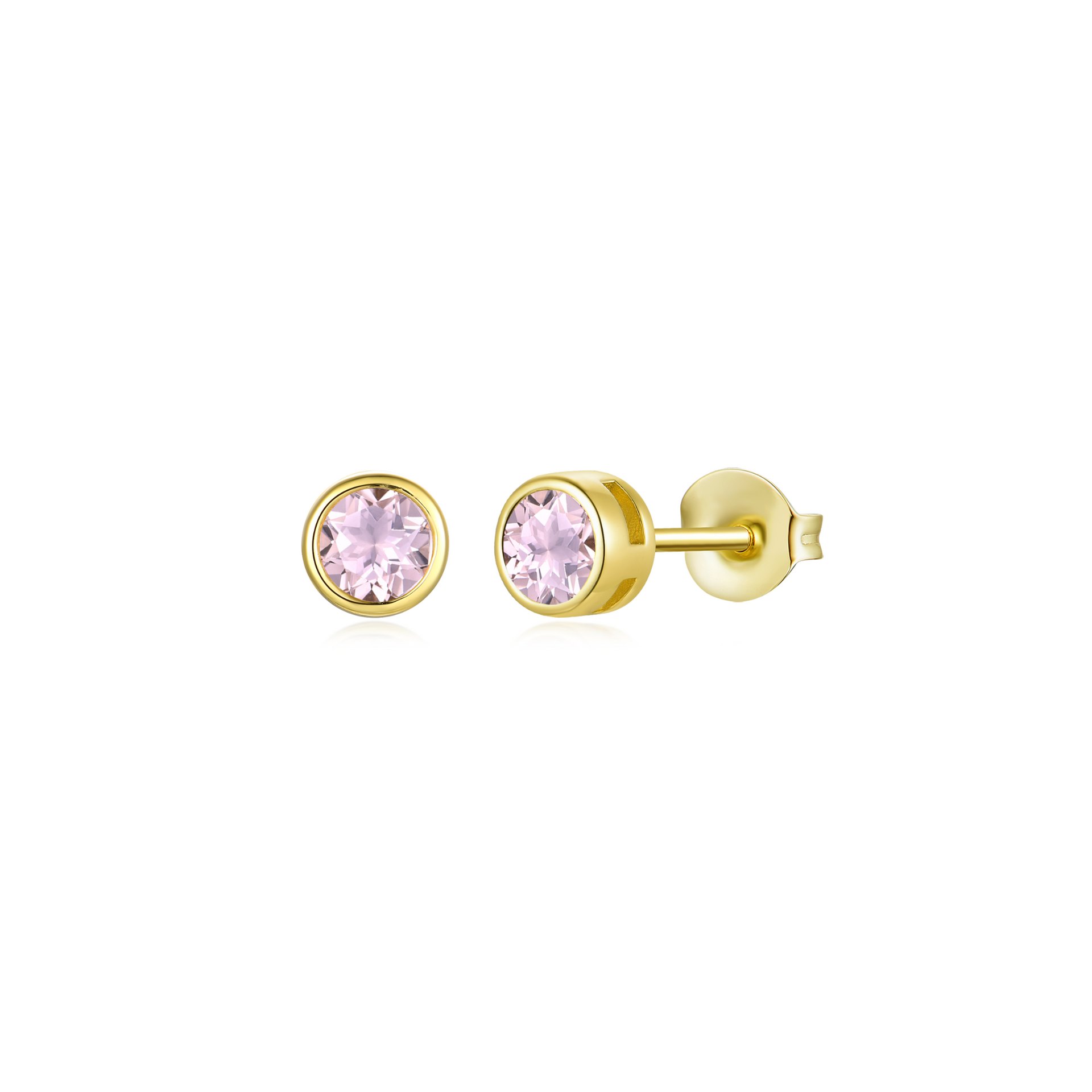 Selene - Morganite Studs