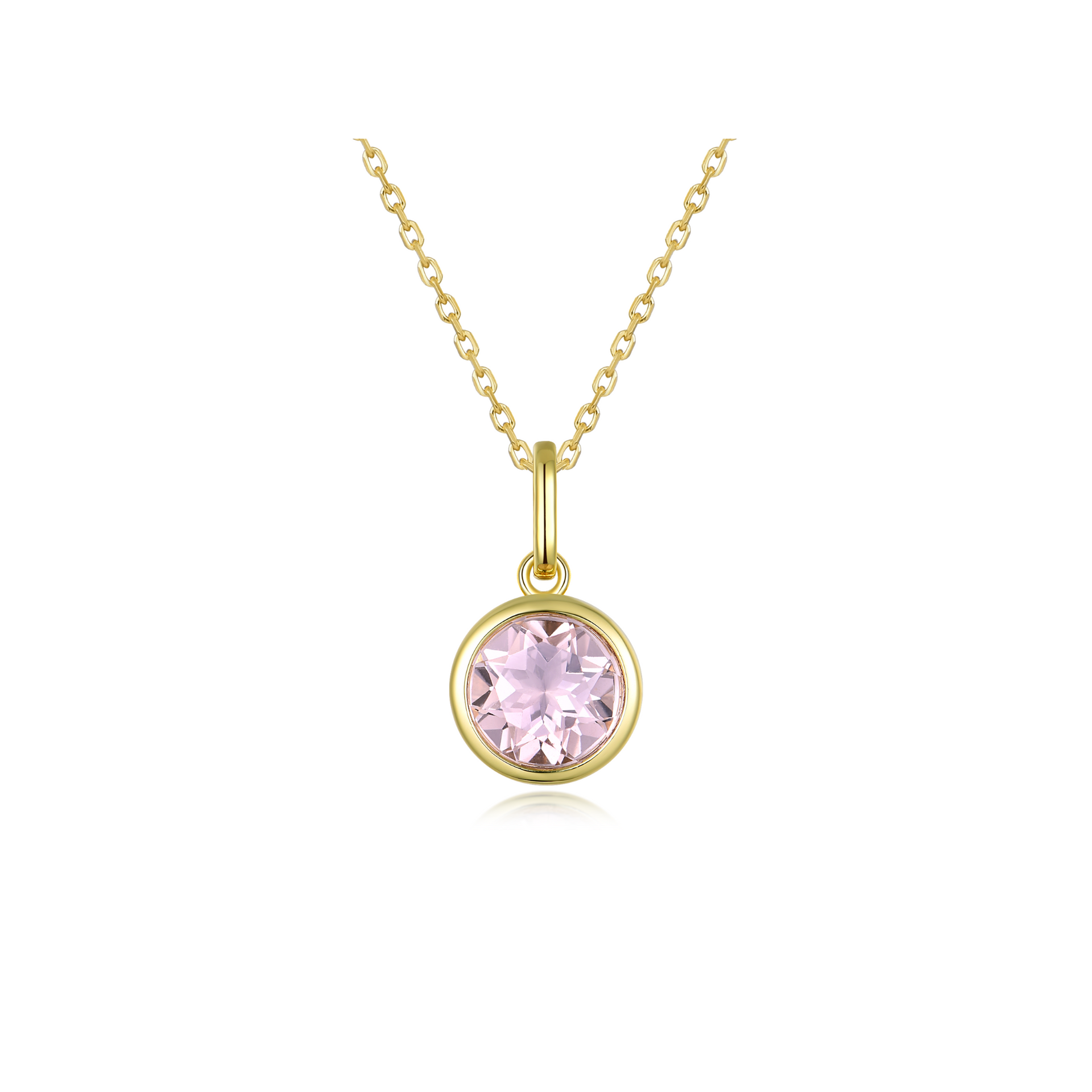 Selene - Morganite Bezel Charm