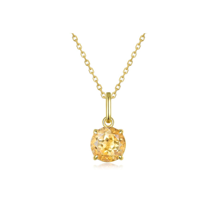 Nila Noor Selene Prong Charm Pendants Citrine