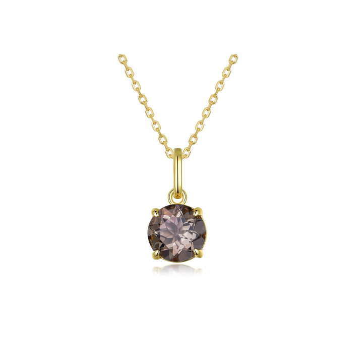 Nila Noor Selene Prong Charm Pendants Smokey Quartz