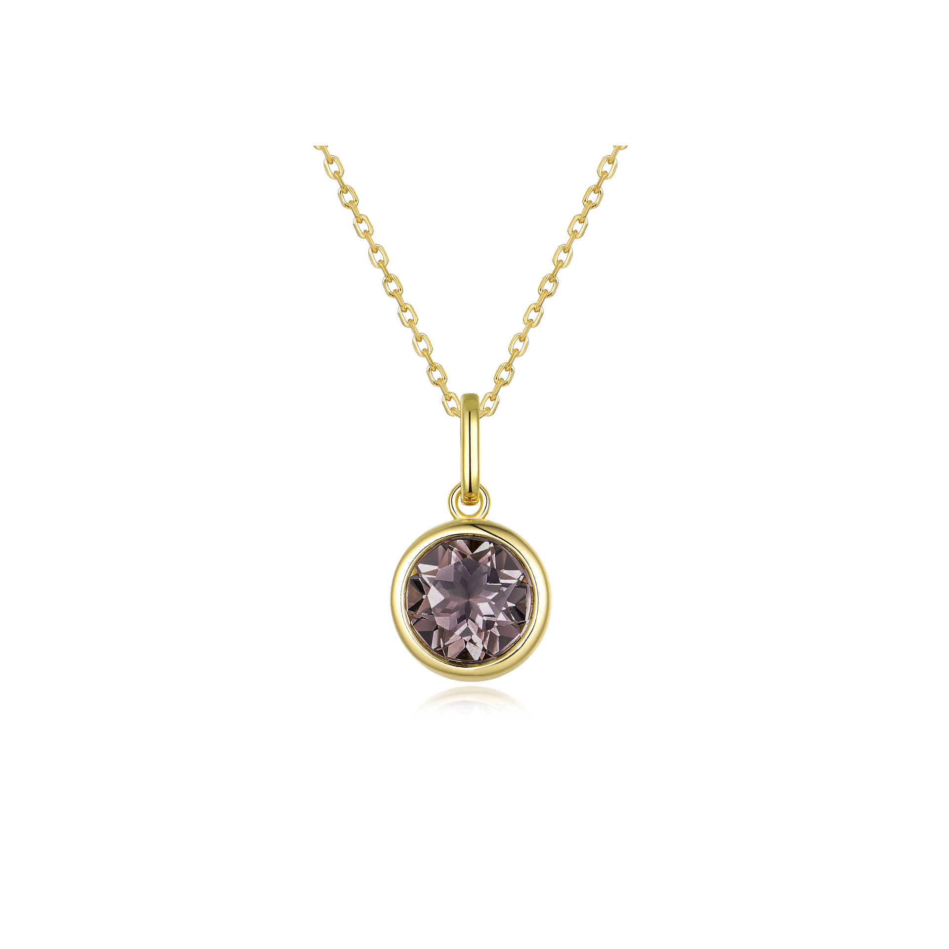 Selene - Smokey Quartz Bezel Charm