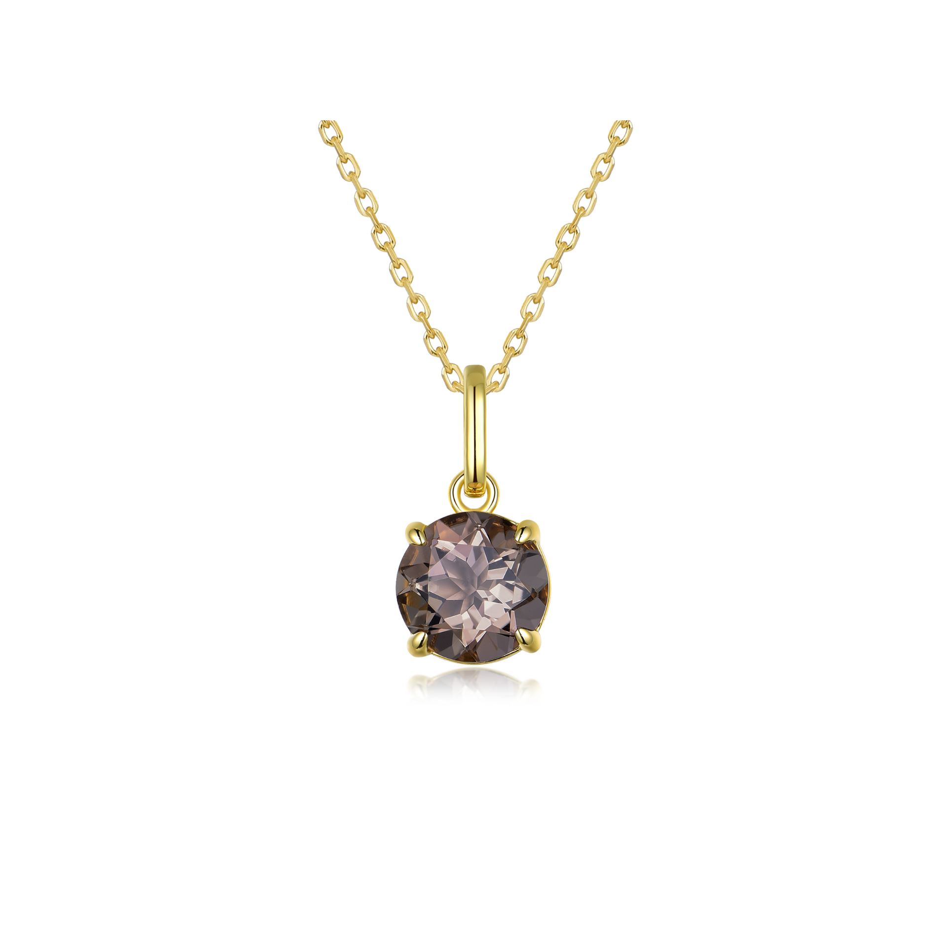 Selene - Smokey Quartz Prong Charm