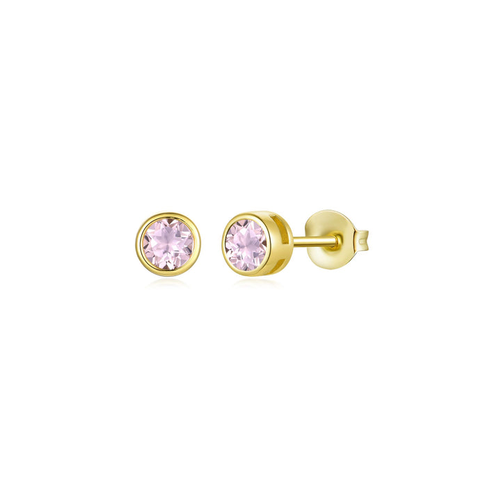 Nila Noor Selene Studs Earrings Morganite