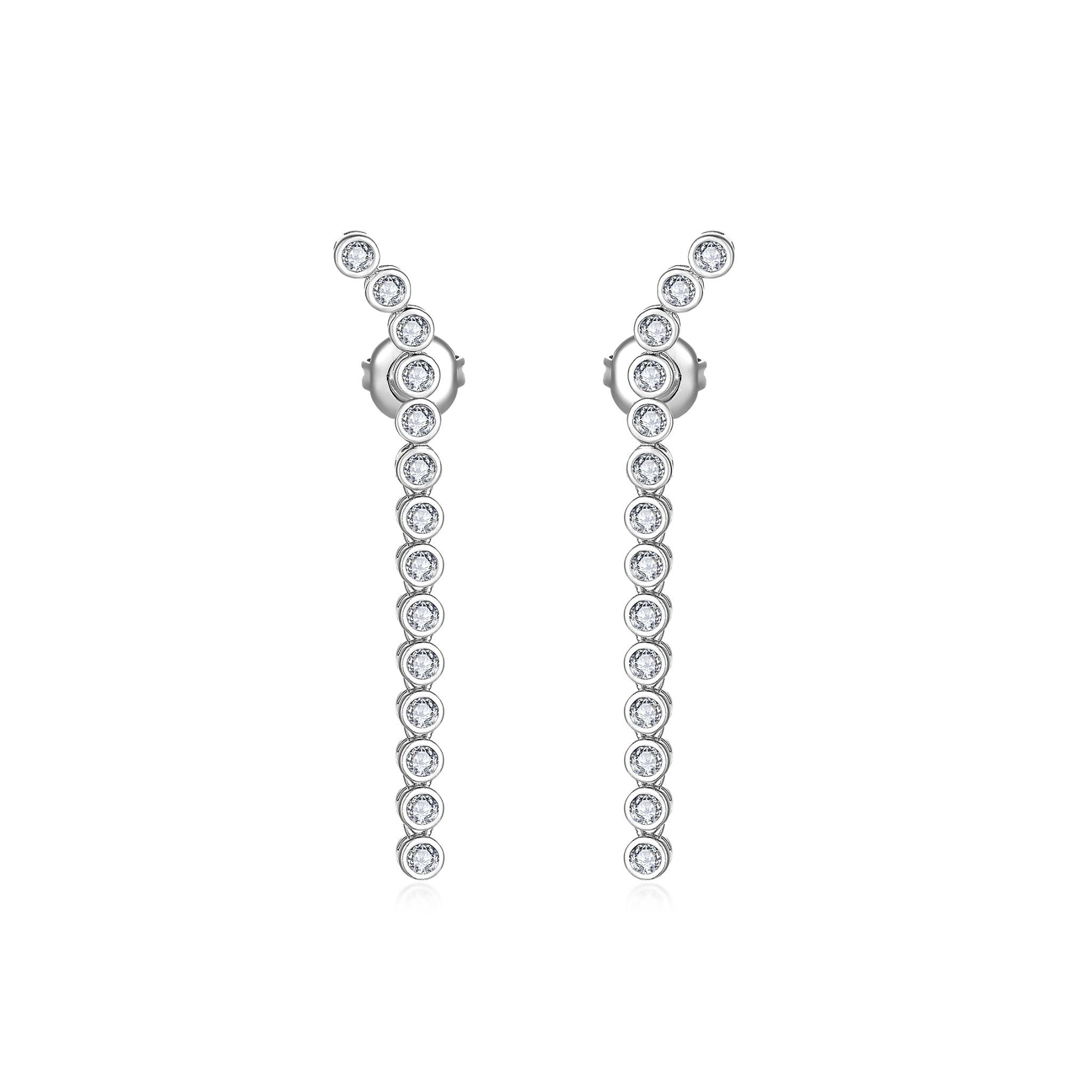 Nila Noor Sofie Drop Earrings Earrings Silver