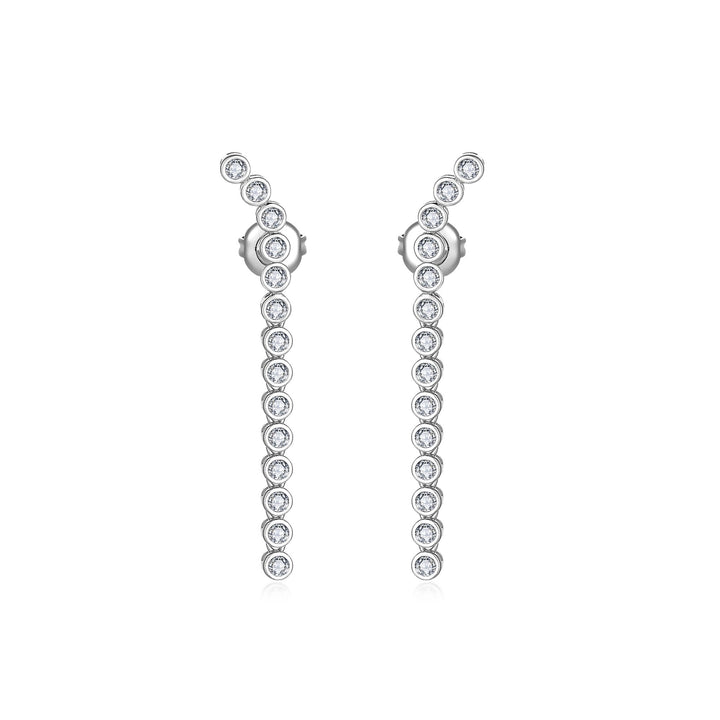 Nila Noor Sofie Drop Earrings Earrings Silver