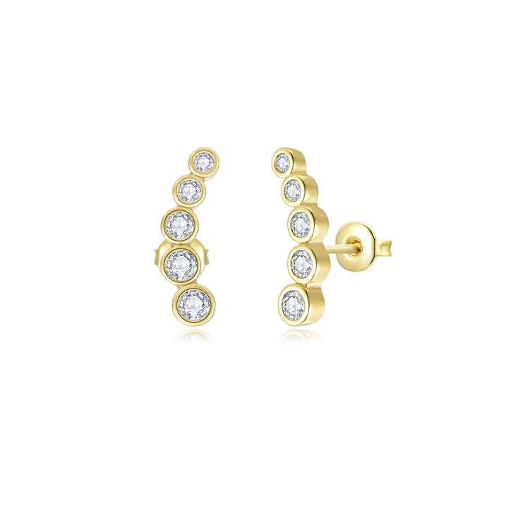 Nila Noor Sofie Stud Earrings Earrings Gold
