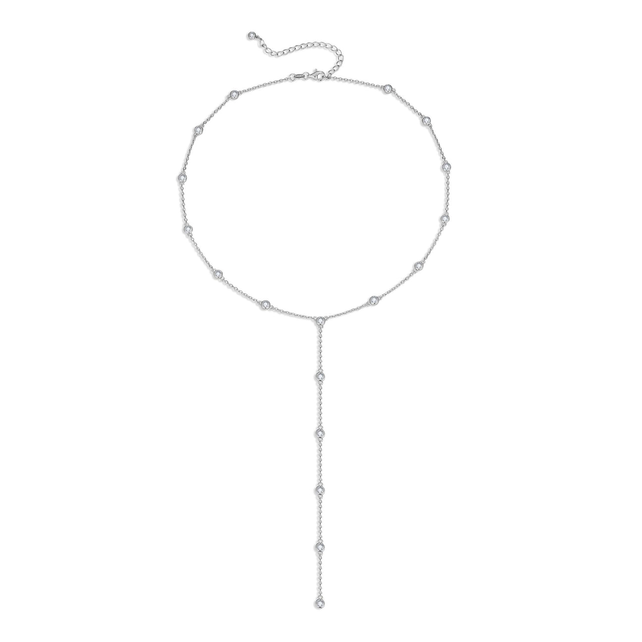 Sofie - Drop Necklace Silver