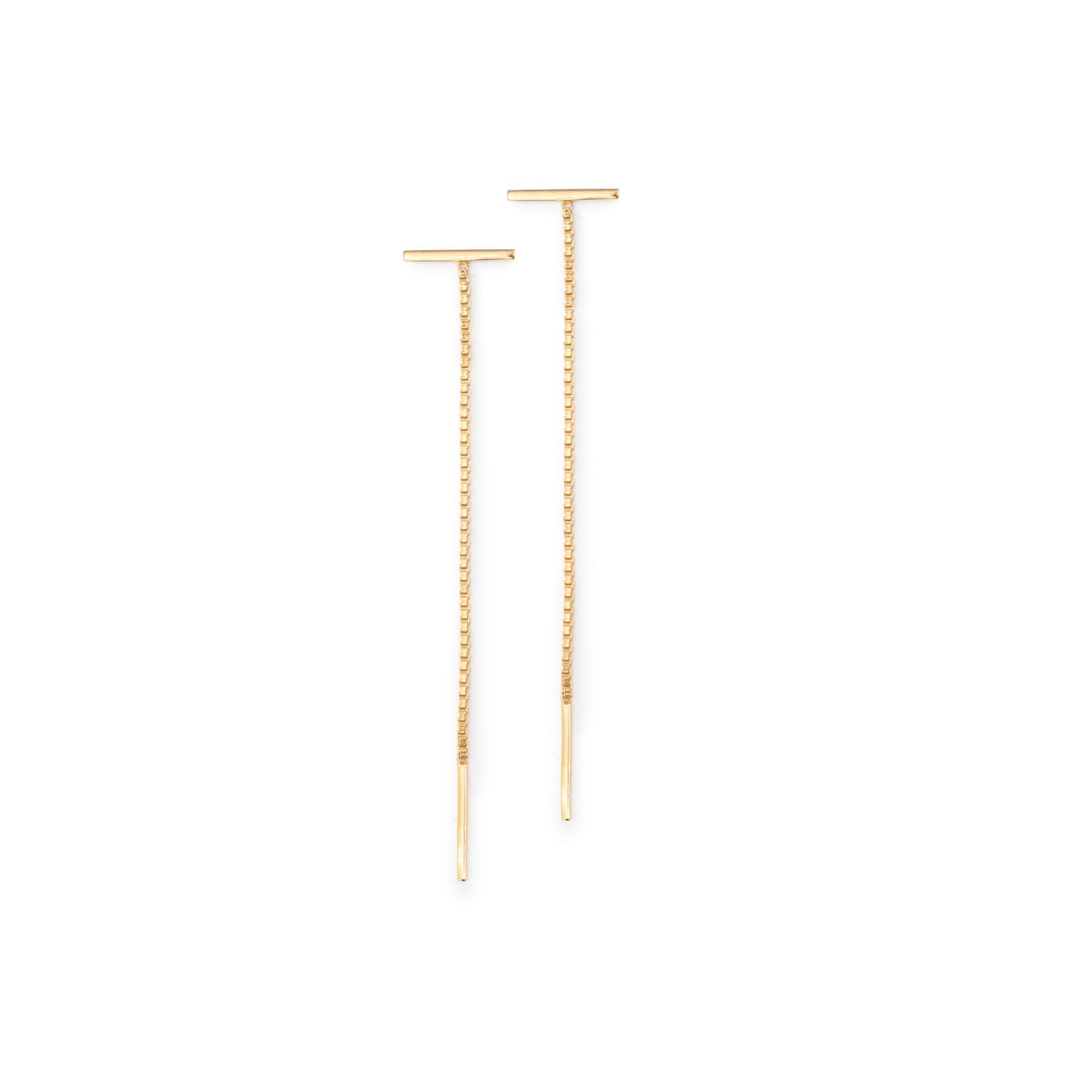 Una - Drop Earrings Gold