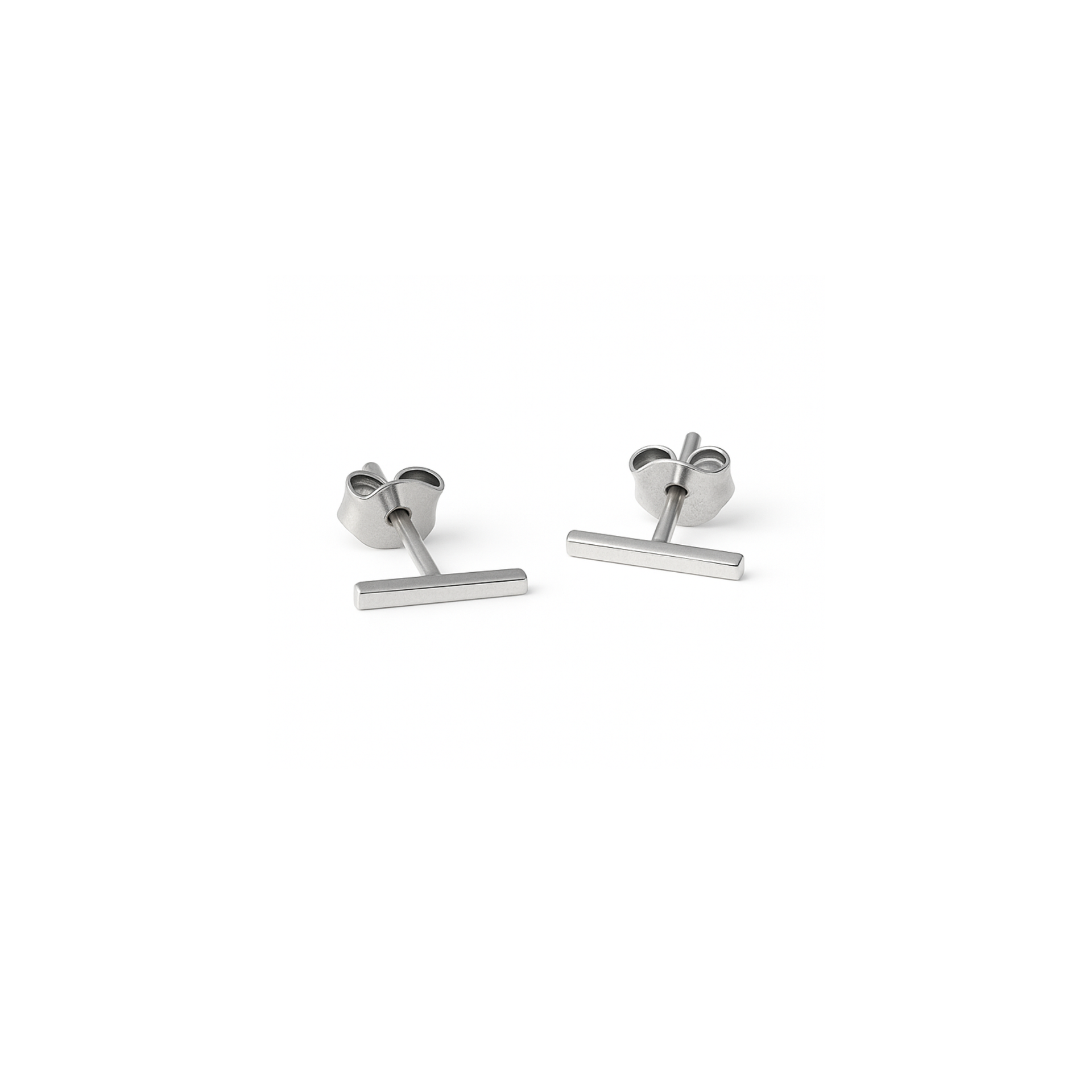Una - Stud Earrings Silver